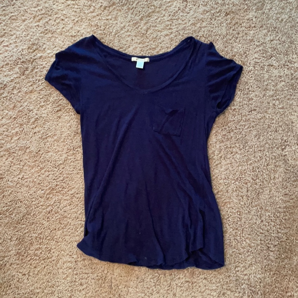 Swoop neck pocket tee